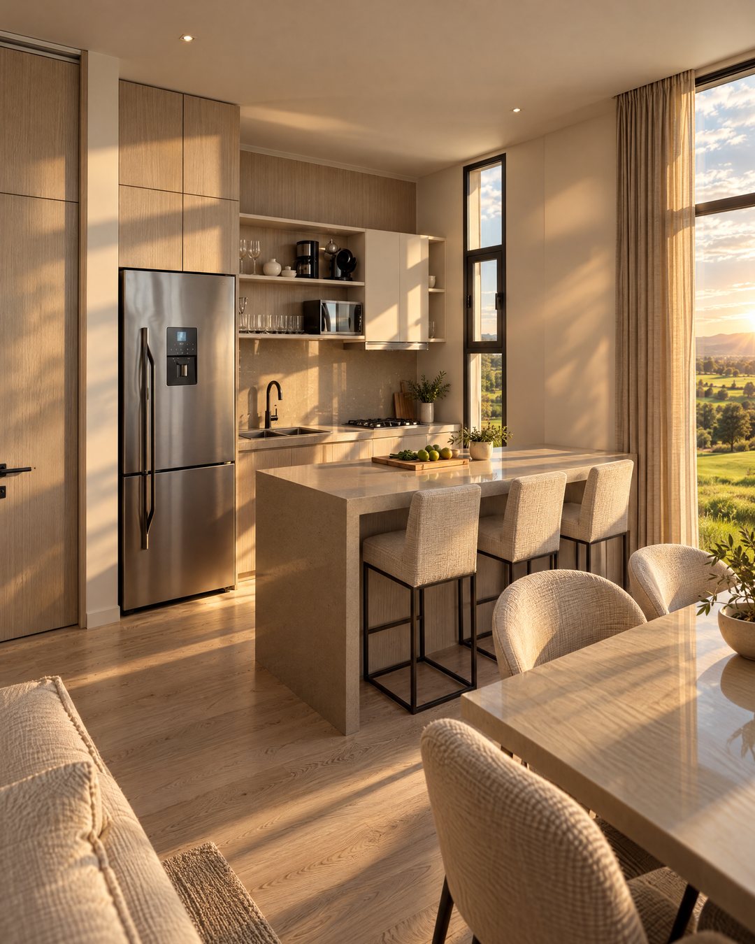 Cocina y comedor