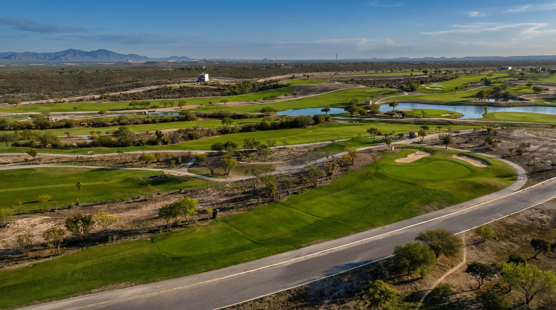 Vista aerea del campo de golf Las Aves